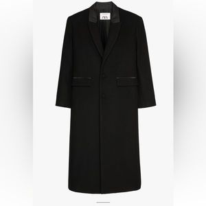 Zara wool coat with pleated lining